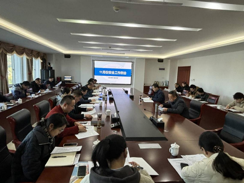 學校召開11月份安全工作例會