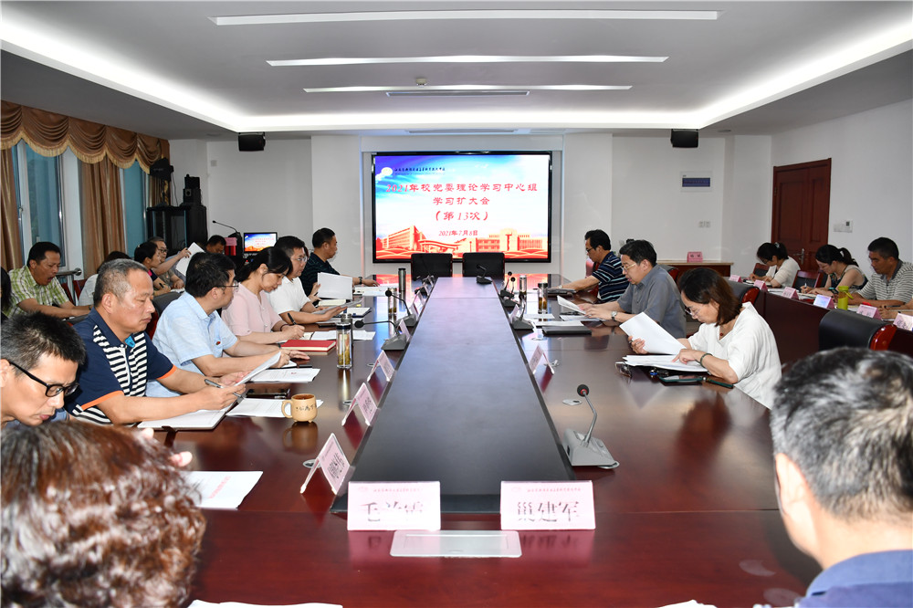 學校黨委理論學習中心組專題學習習近平總書記“七一”重要講話精神