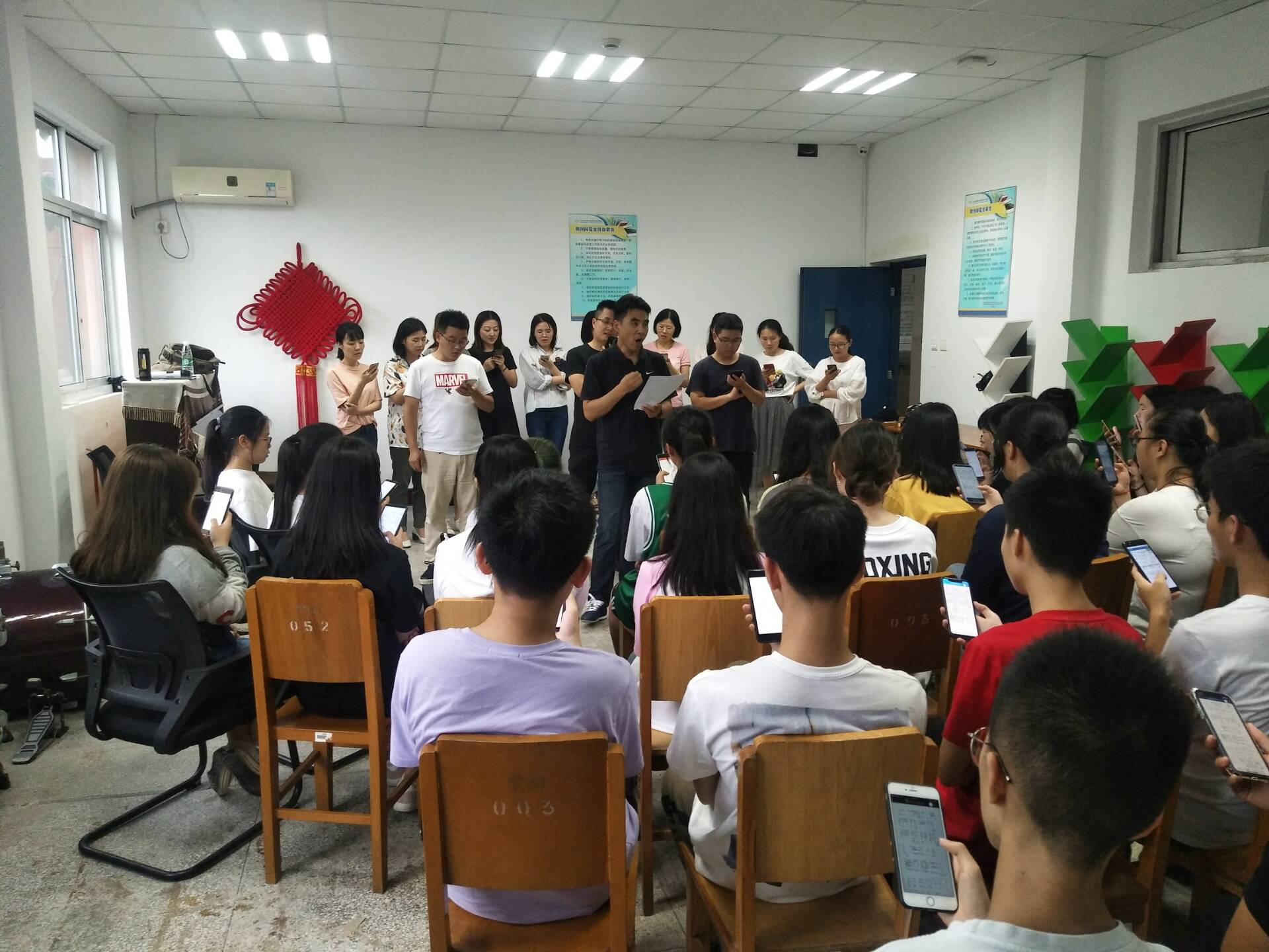 歌頌新時代，禮贊新中國        ——慶祝新中國成立70周年之大合唱排練