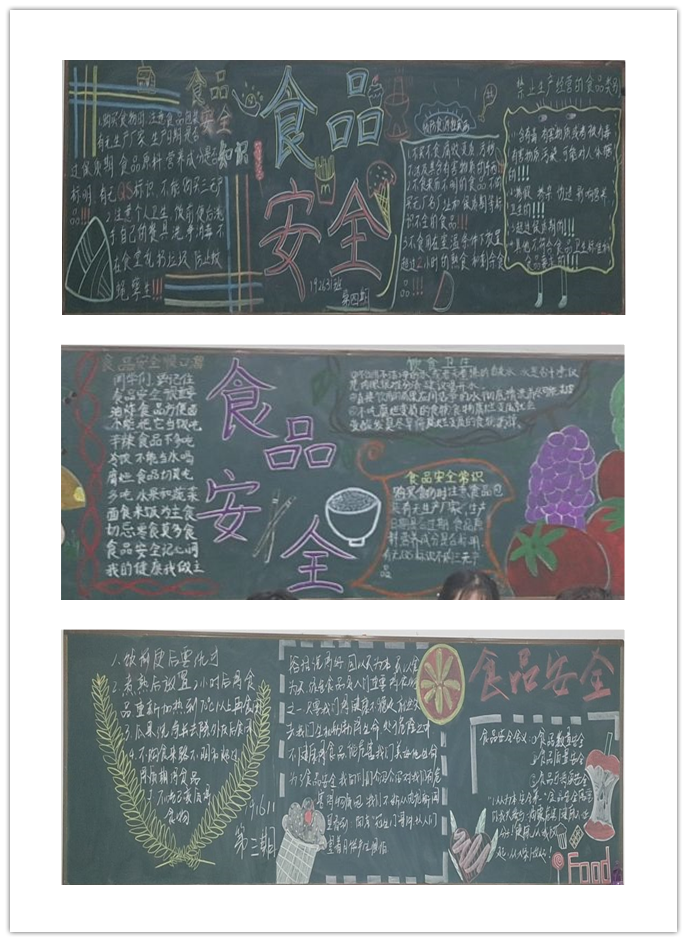 舌尖上的安全——信息管理學院“食品安全”黑板報評比圓滿結束