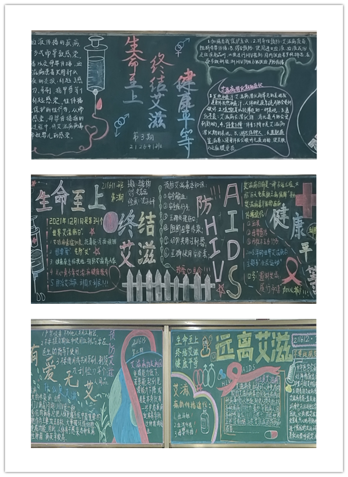 關(guān)愛生命，預(yù)防艾滋 ——信息管理學(xué)院“生命至上 終結(jié)艾滋 健康平等”主題黑板報(bào)比賽圓滿結(jié)束